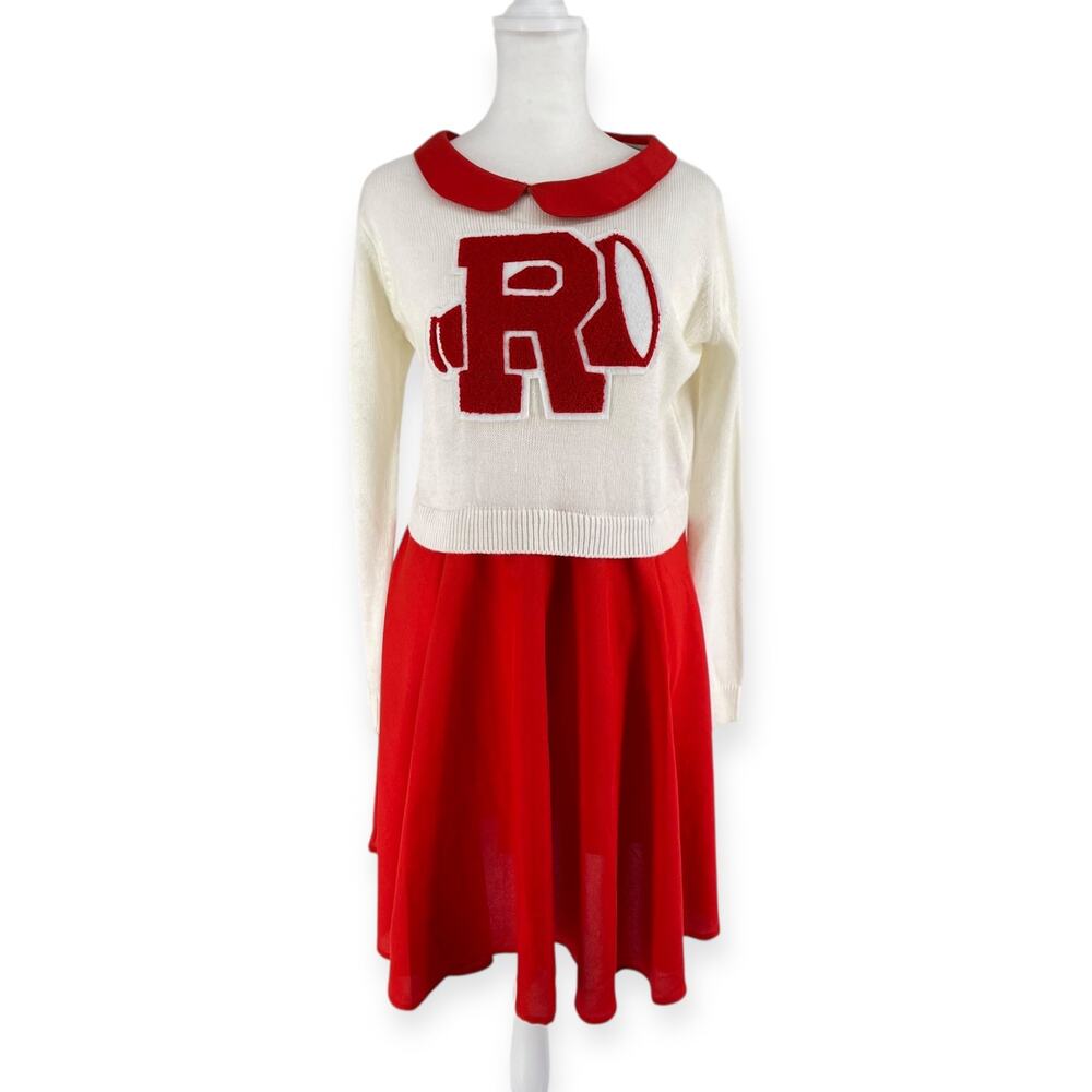 Grease Rydell High Sandy Varsity Letter Cheerleader Dress Costume Large